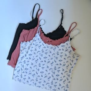 Hollister Crop Tank Tops (Set of 3)